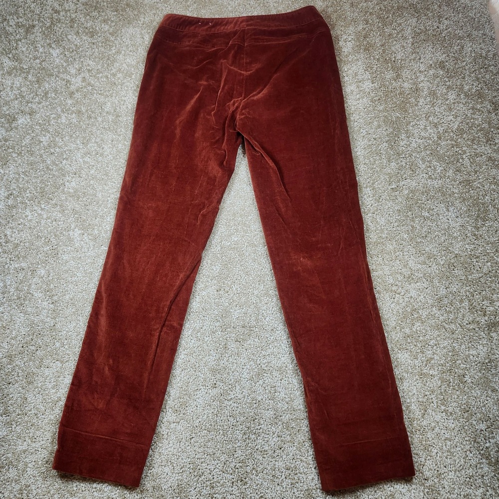 J. McLaughlin Pants Corduroy Rust Orange Cotton Blend Classic Preppy Size‎ 8 - Picture 10 of 12